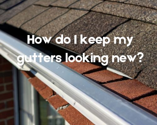 a well-maintained gutter looking new