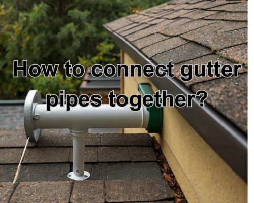 pipe connected to roof gutter