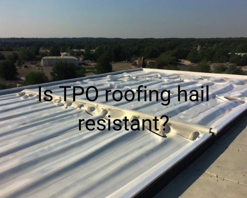 a TPO roof that is newly installed
