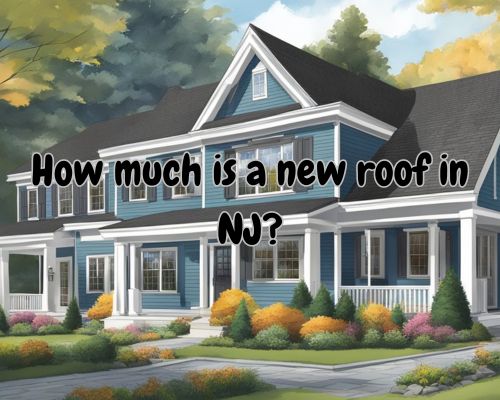 A house in NJ with a new roof being installed by workers