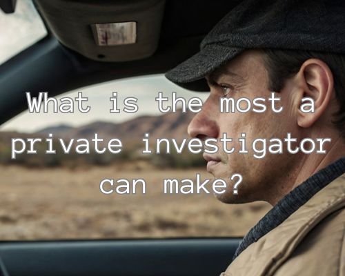 a private investigator doing field investigation