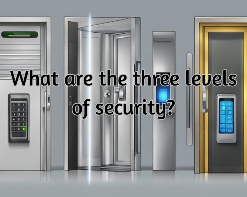 Level 1 A simple lock on a door Level 2 A keypad with a security code Level 3 A high-tech biometric scanner