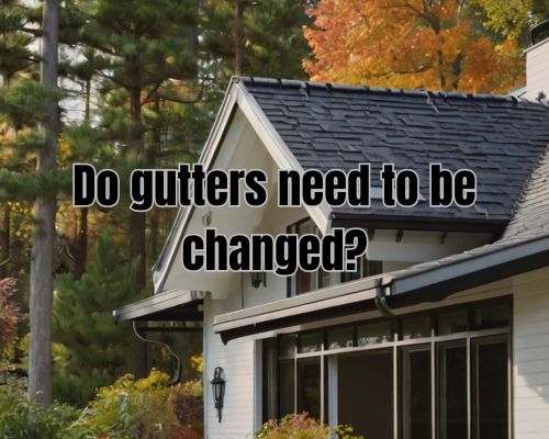 a well constructed and installed roof gutters of a home