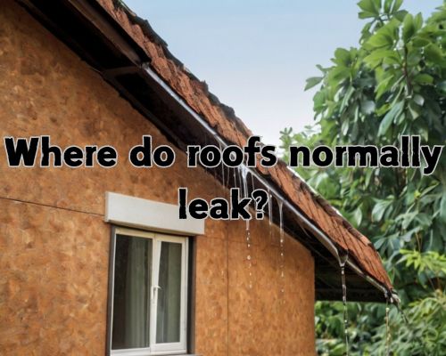 a roof with a leak