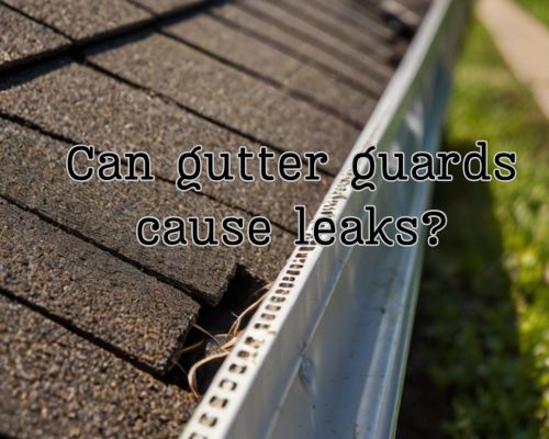 a gutter with little damage