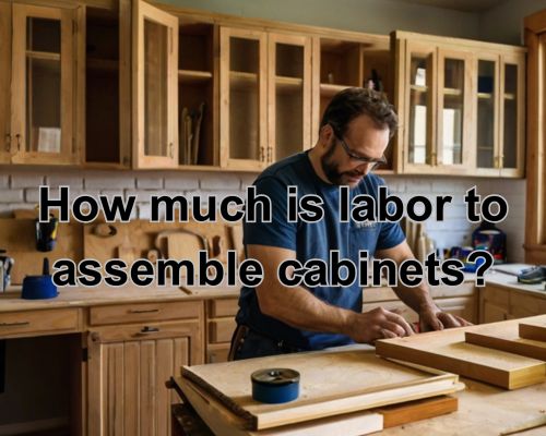 a cabinetry man doing cabinet assembly