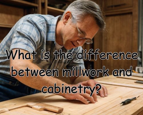 a cabinetry work in a workspace