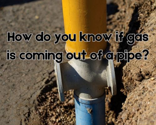 a leaking gas pipe