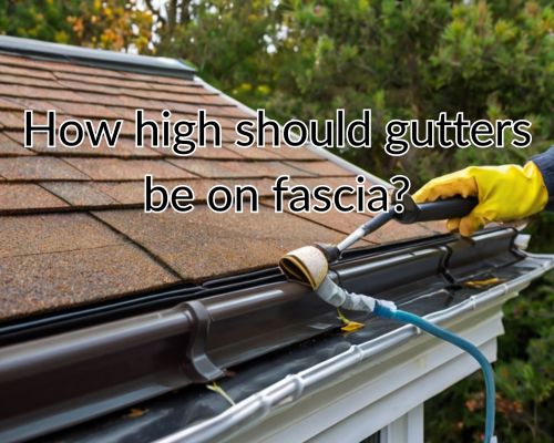 a gutter installed on top of a fascia
