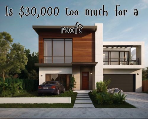 a home with expensive roofing
