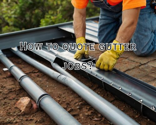 a quoted gutter installation job