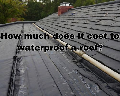 a roof under waterproofing