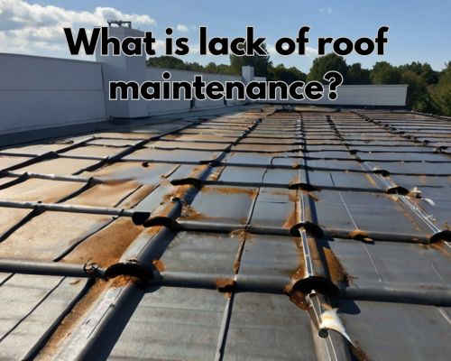 a roofing with lack of maintenance