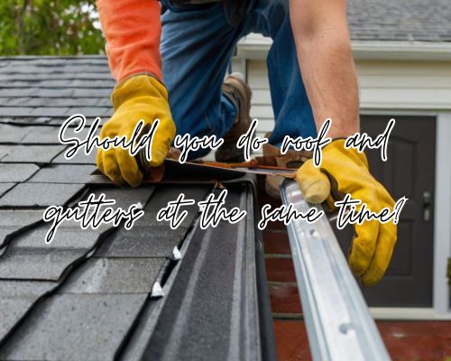 a roofer almost done working with roofing